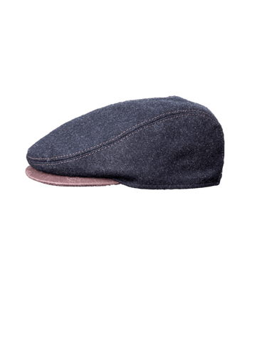 Bullani Sportmütze Paul mit Lederdetails anthrazit - Bullani - hutwelt