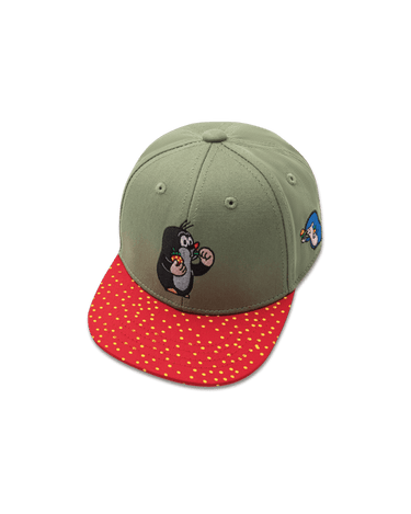 Koaa – Der kleine Maulwurf "Erdbeere" – Snapback green/red: 1 - 3 Years - koaa - hutwelt