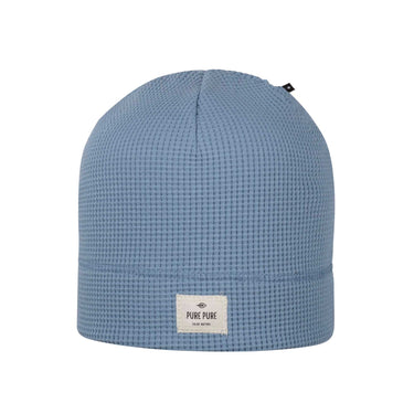 Pure Pure Mini - Beanie Waffle blue - shadow - pure pure by BAUER - hutwelt