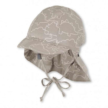 Sterntaler Schirmmütze Dino rauchgrau mit Nackenschutz UV - 30+ - Sterntaler® - hutwelt
