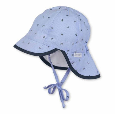 Sterntaler Schirmmütze mit Nackenschutz blau - Sterntaler® - hutwelt