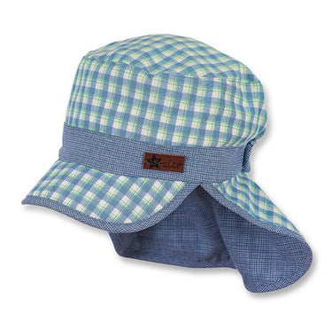 Sterntaler Schirmmütze mit Nackenschutz und Karos - Sterntaler® - hutwelt
