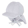 Sterntaler Schirmmütze mit Nackenschutz weiss/grau - Sterntaler® - hutwelt