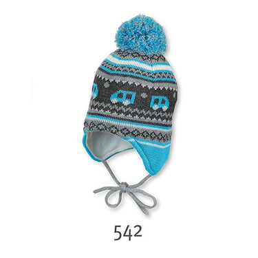Sterntaler Strickmütze Bommelmütze zum Binden - Sterntaler® - hutwelt