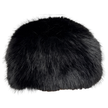 Fake Fur Chapka schwarz