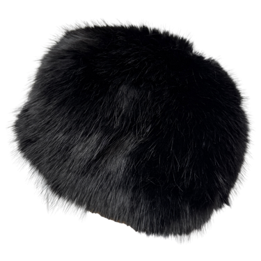 Fake Fur Chapka schwarz