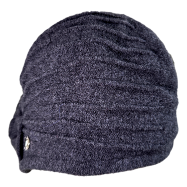Damen Wollhut mit Biesen und Schleife