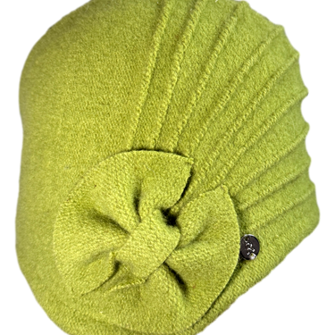 Damen Wollhut mit Biesen und Schleife