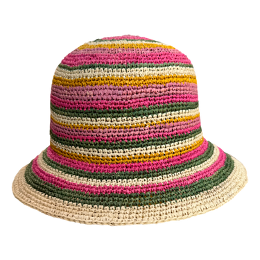 Raffia Glocke Crochet Stripes