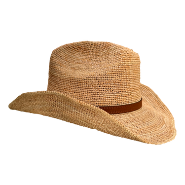 Western Strohhut Crochet Raffia