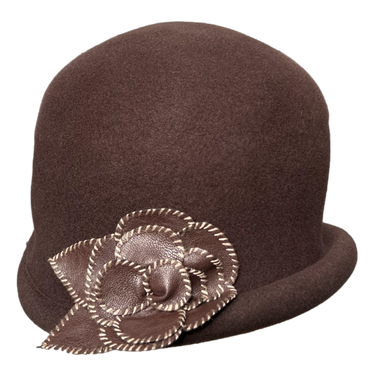 Mayser Hut Glocke Ulla Flower braun