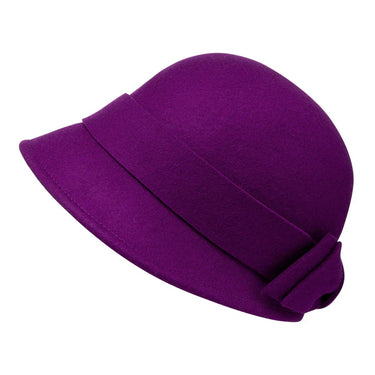 Bronté Cloche Hat Sophia fuchsia
