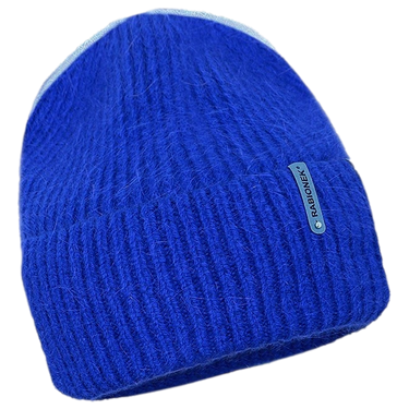 Strickmütze mit Umschlag