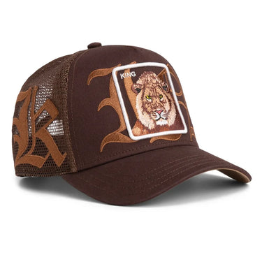 Goorin Bros Trucker Cap old English King brown