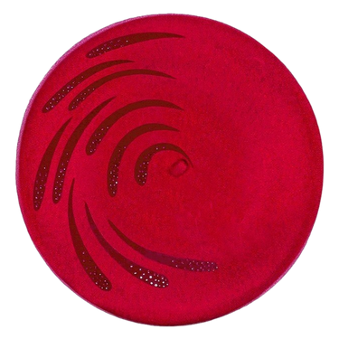 Baskenmütze Glitzerspirale