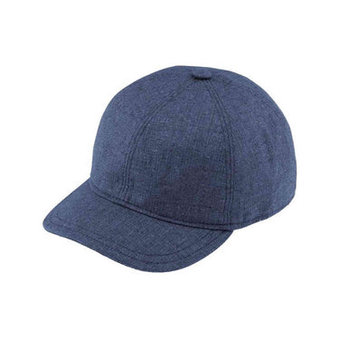 Basecap Hardy aus Seide blau - fiebig - hutwelt