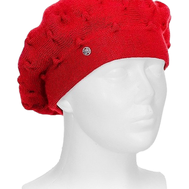 Damen Strickbaske mit Knotenmuster