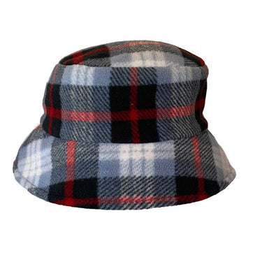 Bucket Hat Karo mit Schal und Handschuh - hutwelt - hutwelt