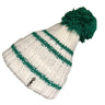 Capo Strickmütze mit Bommel grün/weiss - CAPO - hutwelt