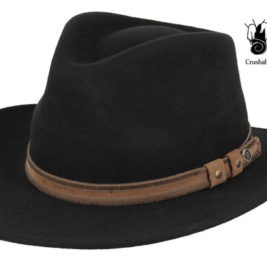 Crushable Wasserdichter Wollfilzhut Westernstyle - M BY FLECHET - hutwelt