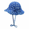 Döll Hut Mädchen Babymütze blau/weiss mit Blümchen - Döll - hutwelt