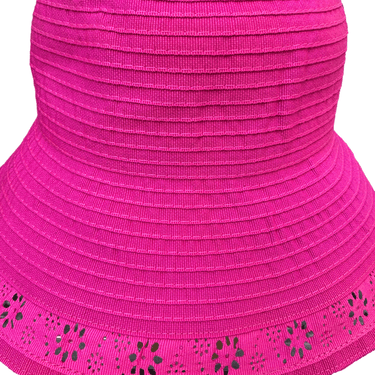 GREVI Stoffhut Chiara mit Lochmuster pink - GREVI - hutwelt