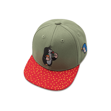 Koaa – Der kleine Maulwurf "Erdbeere" – Snapback green/red: 1 - 3 Years - koaa - hutwelt