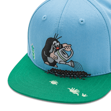 Koaa – Der kleine Maulwurf "Frühling" – Snapback blue/green: 1 - 3 Years - koaa - hutwelt