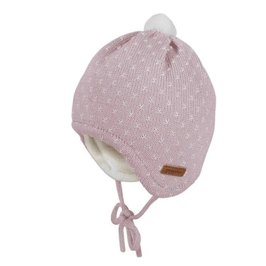 Maximo Babymütze Pünktchen Minipompon rosa - MAXIMO - hutwelt