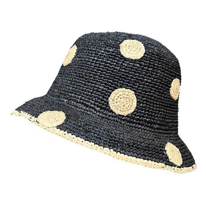 Raffia Stroh Glocke Dots - McBurn - hutwelt