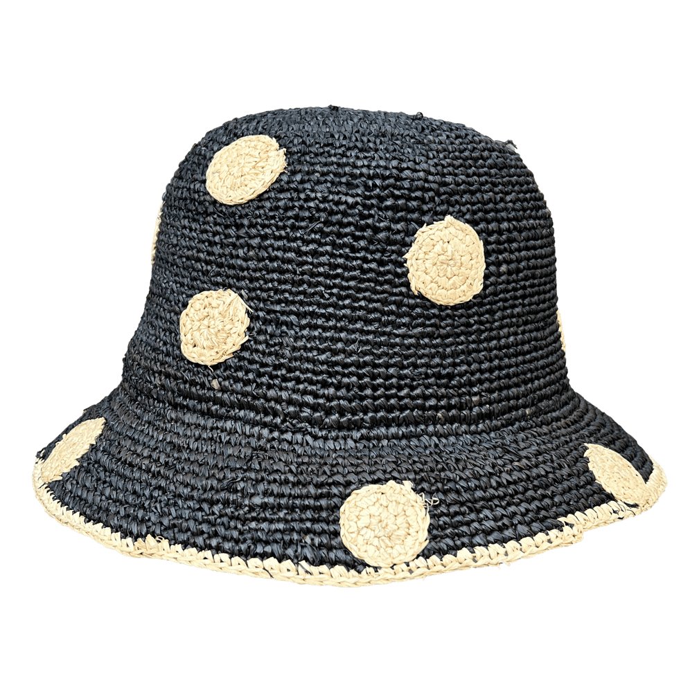 Raffia Stroh Glocke Dots - McBurn - hutwelt