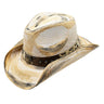 Roadrunner Toyo Straw Cowboyhut mit 3,5 Zoll Krempe und Sternmotiv - Peter Grimm - hutwelt