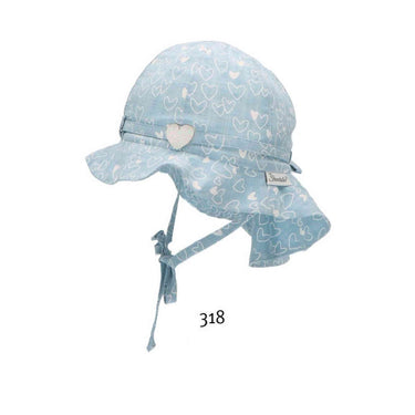 Sterntaler Flapper mit Nackenschutz Herzchen - Sterntaler® - hutwelt