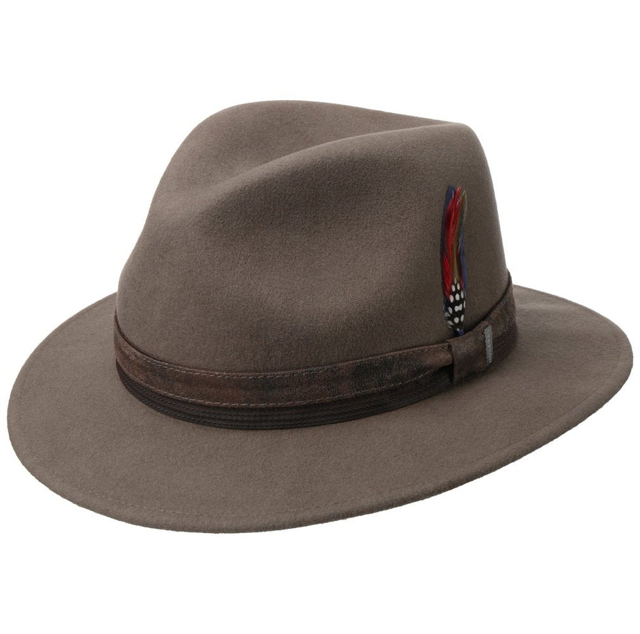 Stetson Traveller Woolfelt taupe-Stetson-hutwelt