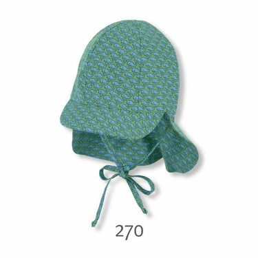 Sterntaler Schirmmütze Wale mit Nackenschutz UV - 50+ - Sterntaler® - hutwelt