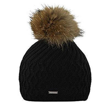 Stöhr Strickmütze Beanie Casual mit Fellbommel - Stöhr - hutwelt